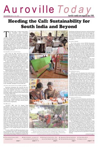 Auroville Today December Issue 305
